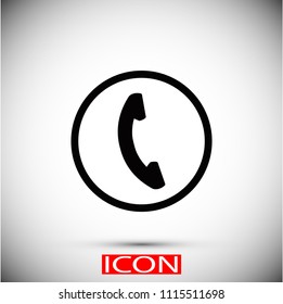 Phone Icon, Vector EPS 10 illustration style
