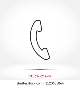 Phone icon vector, 

Vector EPS 10 illustration style