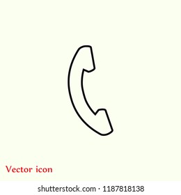 Phone icon vector, 

Vector EPS 10 illustration style