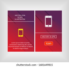 icono del teléfono. Vector Eps 10 . Diseño plano Lorem Ipsum