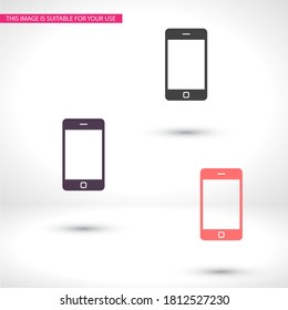 Telefonsymbol. Vektorgrafik Eps10 . Lorem Ipsum-Flachdesign 