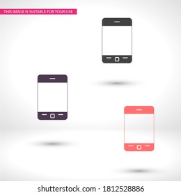 icono de teléfono. Vector Eps 10. Diseño plano Lorem Ipsum 