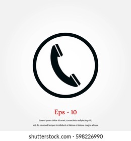 Phone Icon, Vector EPS 10 illustration style
