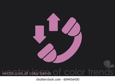 Phone icon vector EPS 10, abstract sign handset flat design,  illustration modern isolated badge for website or app.