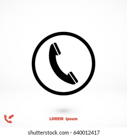 Phone Icon, Vector EPS 10 illustration style