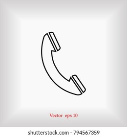 Phone icon vector, 

Vector EPS 10 illustration style