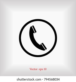 Phone Icon, Vector EPS 10 illustration style