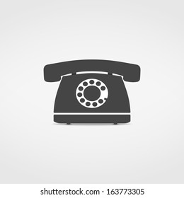 Phone icon, vector eps10 illustration