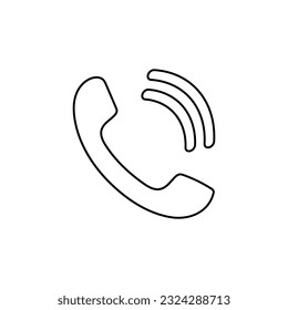 Phone icon vector flat design