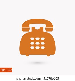 Phone icon vector, flat design best vector icon