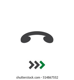 Phone Icon Vector flat design style