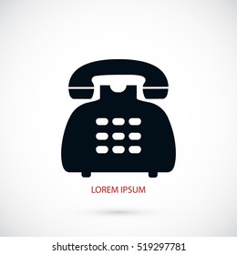 Phone icon vector, flat design best vector icon