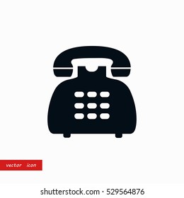 Phone icon vector, flat design best vector icon