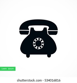 Phone icon vector, flat design best vector icon