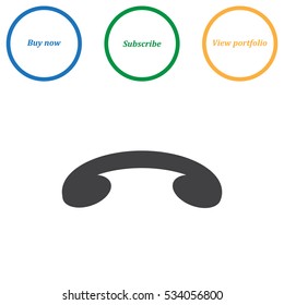 Phone Icon Vector flat design style