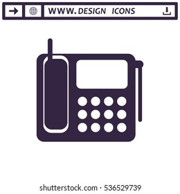 Phone Icon Vector flat design style