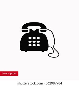 Phone icon vector, flat design best vector icon