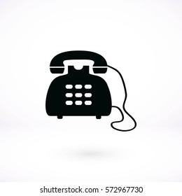 Phone icon vector, flat design best vector icon
