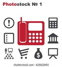 Phone Icon Vector flat design style