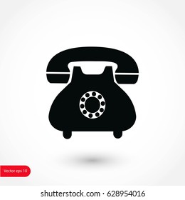 Phone icon vector, flat design best vector icon