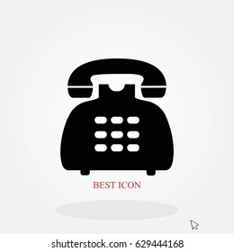 Phone icon vector, flat design best vector icon