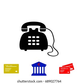 Phone icon vector, flat design best vector icon
