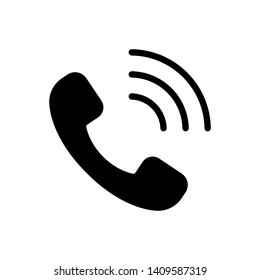 Phone icon vector. Phone glyph icon illustration