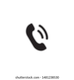 Phone icon vector. Phone glyph icon illustration - Vector