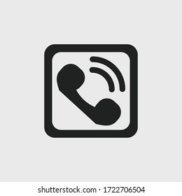 Phone icon vector. Phone glyph icon illustration - Vector