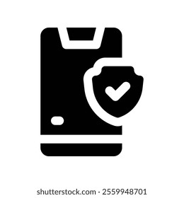 phone icon. vector glyph icon for your website, mobile, presentation, and logo design.