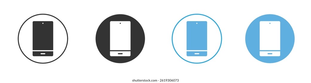 Conjunto gráfico del Vector del icono del teléfono