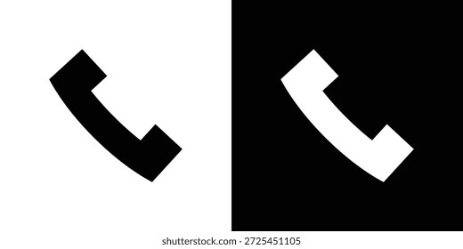 Gráficos del Vector del icono del teléfono. muestra llena del Vector, ilustración del símbolo.