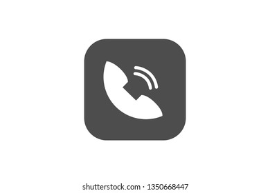 Phone Icon Vector with Gray Colour and EPS File, It is Useful for Flyer, Presentation, Poster, Web, Etc