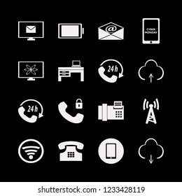 phone icon. phone vector icons set upload, security telephone, home phone and cyber monday mobile