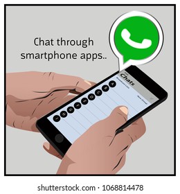 Phone icon. Vector illustration.