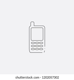 phone icon, vector illustration. 