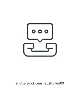 Ícone de telefone, Ilustração do vetor de telefone