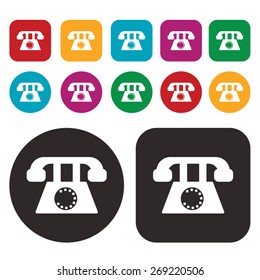 Phone icon. Vector illustration