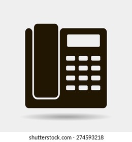 Phone icon, vector illustration