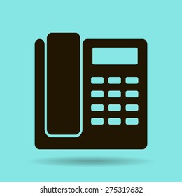 Phone icon, vector illustration
