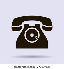 Phone icon, vector illustration
