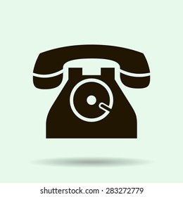 Phone icon, vector illustration