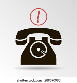 Phone icon, vector illustration