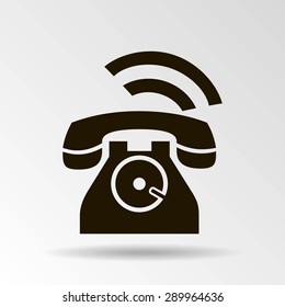Phone icon, vector illustration