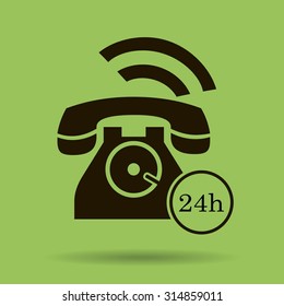 Phone icon, vector illustration