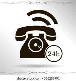 Phone icon, vector illustration