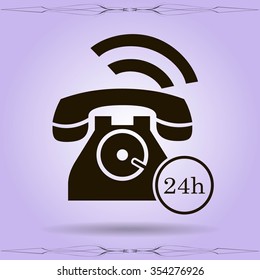Phone icon, vector illustration