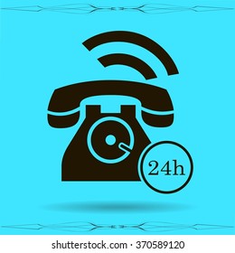 Phone icon, vector illustration