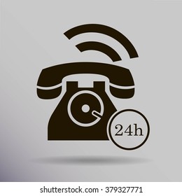 Phone icon, vector illustration