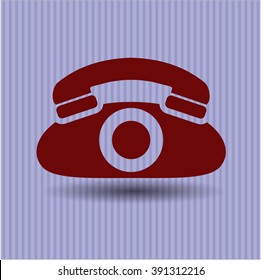 Ilustración del vector de icono de teléfono